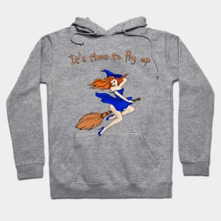 Witch. Halloween. Magic. A daring free woman. Beautiful witch. Hoodie